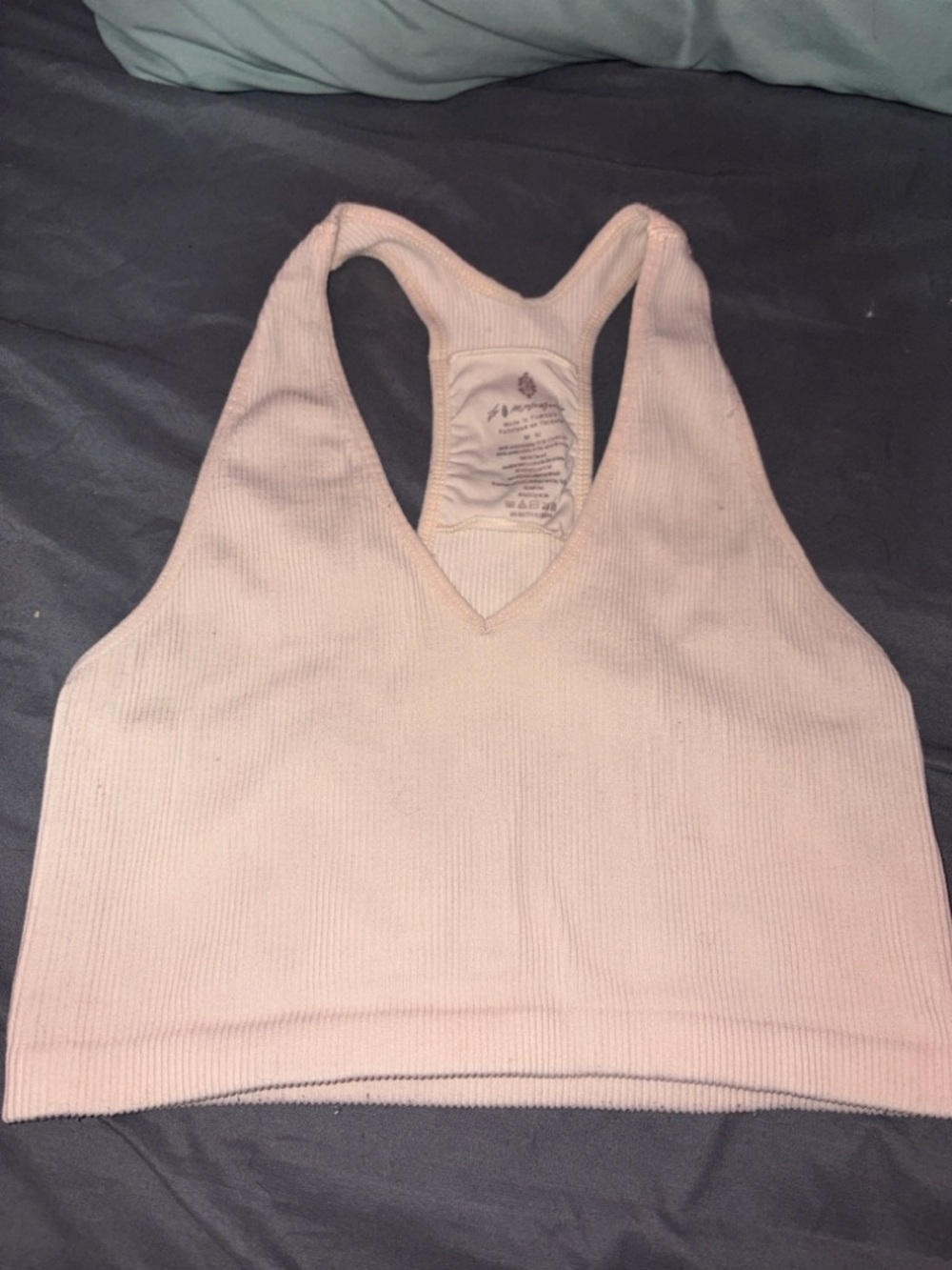 Free People FP Movement Light Peach Free Throw Crop Tank